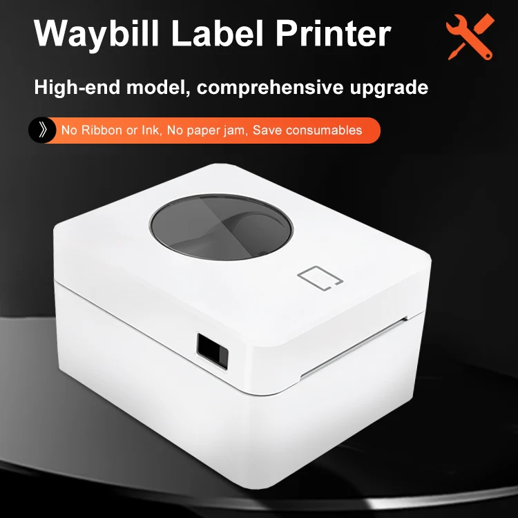 ZJ-9250 100x150mm USB Thermal Label Printer, Plug:EU Plug(White) - Image 5