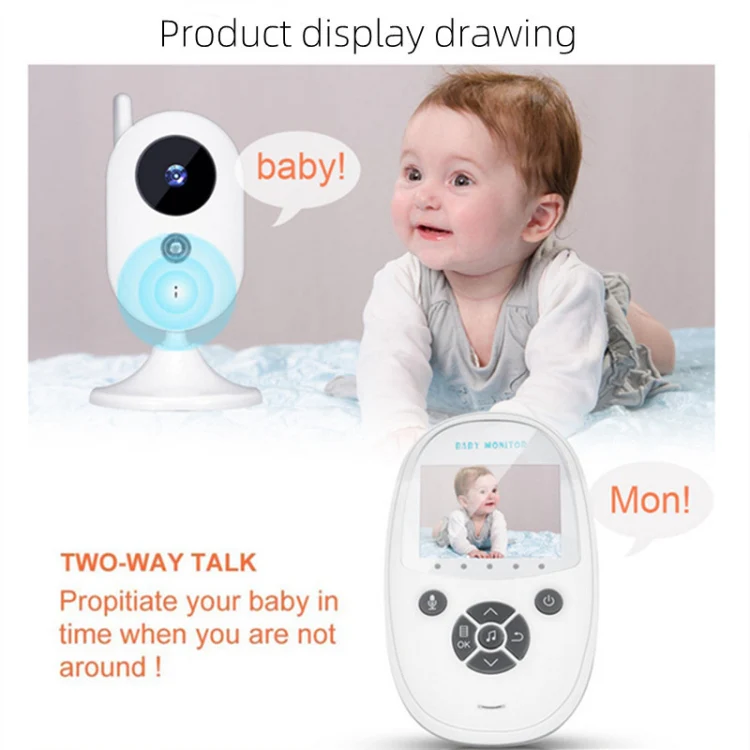 ZR302 2.4GHz Digital Video Smart Baby Monitor Night Vision Camera, Music Player, Two Way Intercom Function(AU Plug) - Image 6