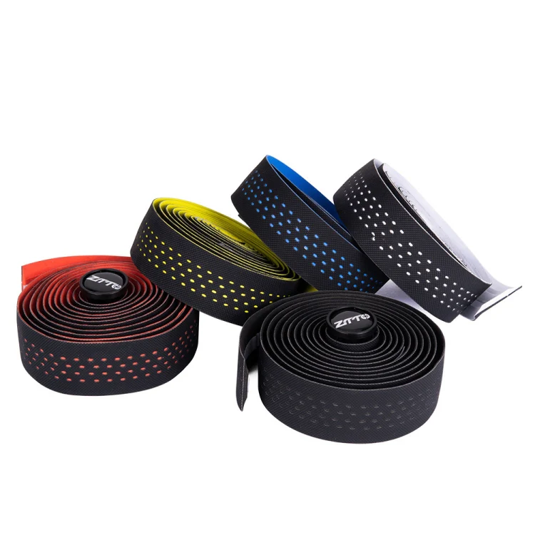 ZTTO Road Bike Handle Bar Tape Non-slip Anti-Vibration PU Leather Breathable Wear-resisting(Pink) - Image 4