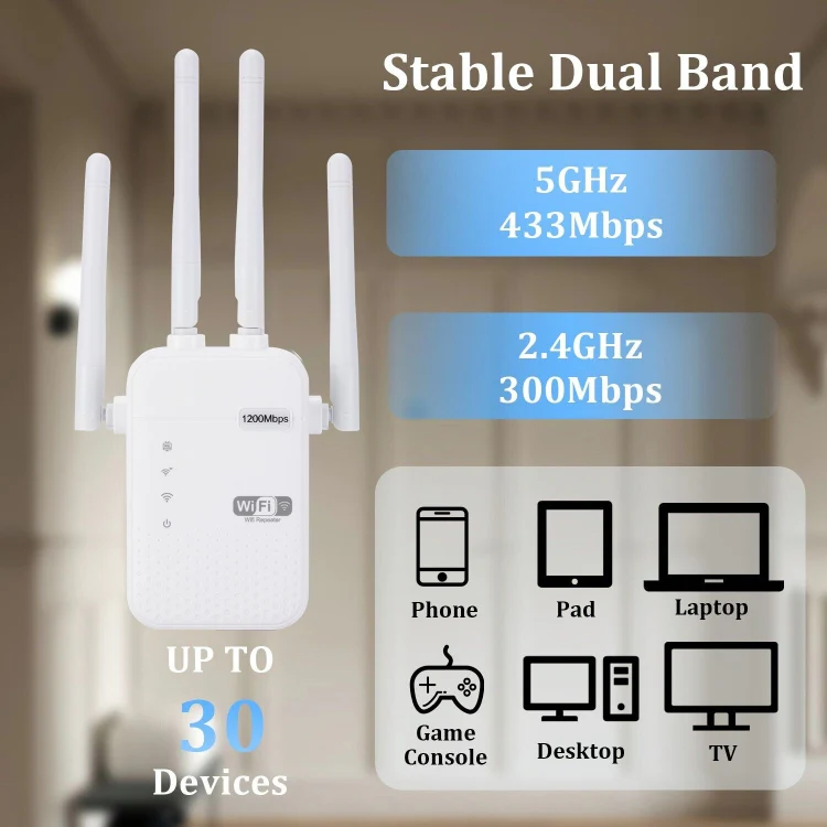 ZX-R08 300Mbps 2.4G WiFi Repeater Signal Amplifier, US Plug - Image 8